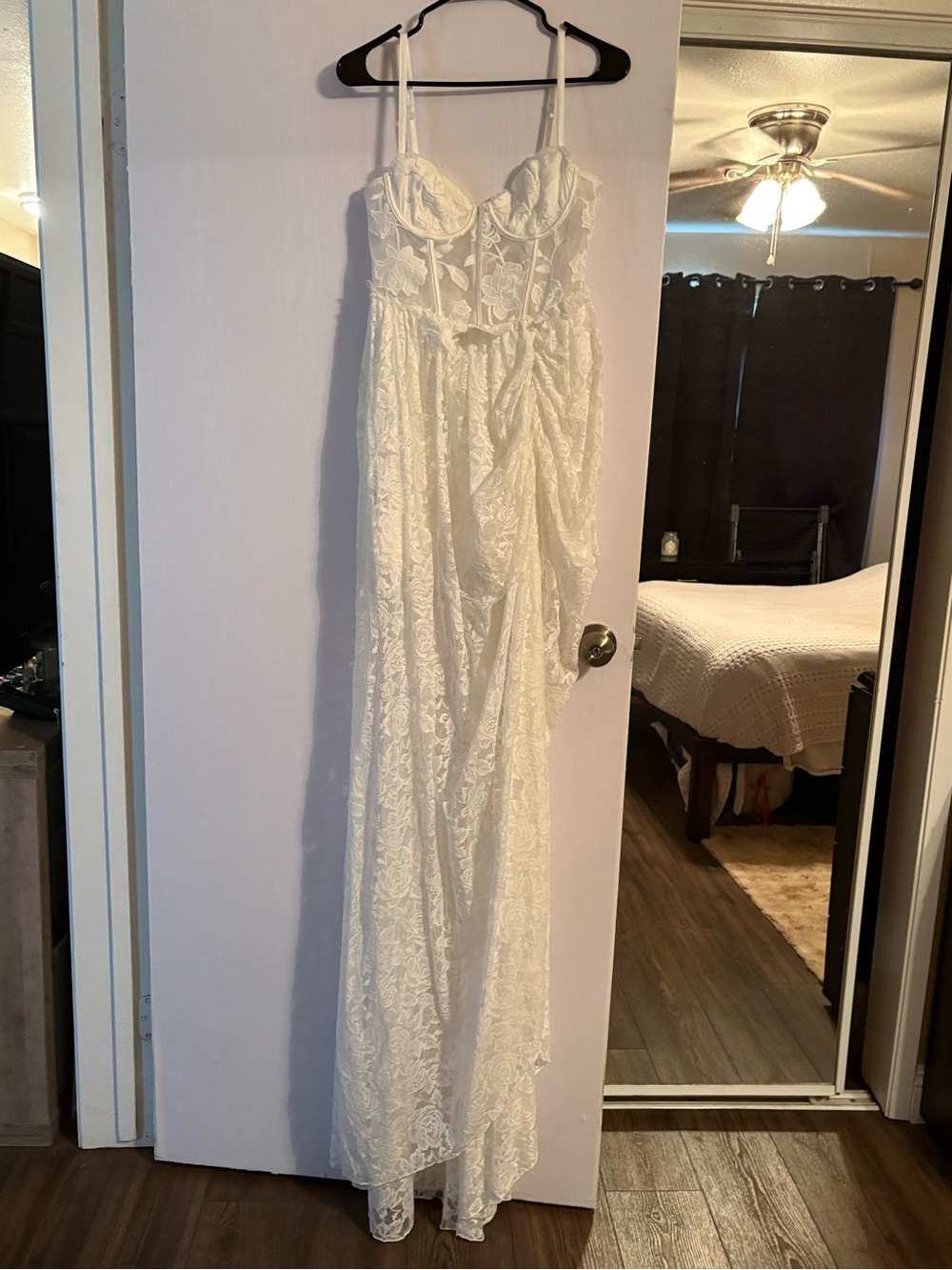 For Love & Lemons White Lace Wedding Dress
